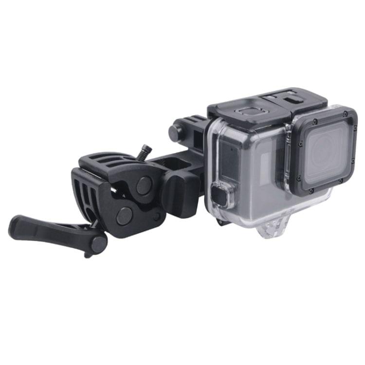 Clamp Mount Connecting Adapter Kit with Waterproof Back Cover for GoPro HERO6 /5 (Black)