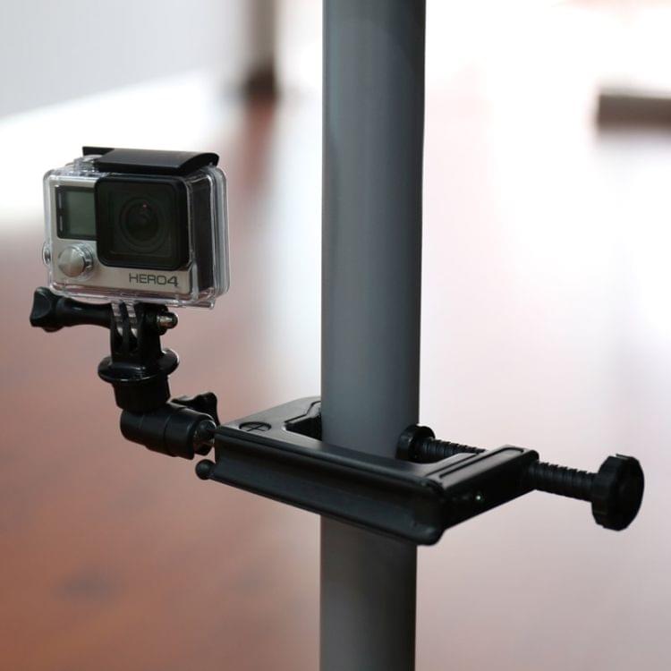 Table Clamp Desktop Holder Mount + Tripod Adapter for GoPro  NEW HERO /HERO6   /5 /5 Session /4 Session /4 /3+ /3 /2 /1, Xiaoyi and Other Action Cameras, Clamp Size: 1 - 6 cm