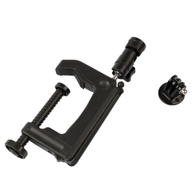 Table Clamp Desktop Holder Mount + Tripod Adapter for GoPro  NEW HERO /HERO6   /5 /5 Session /4 Session /4 /3+ /3 /2 /1, Xiaoyi and Other Action Cameras, Clamp Size: 1 - 6 cm