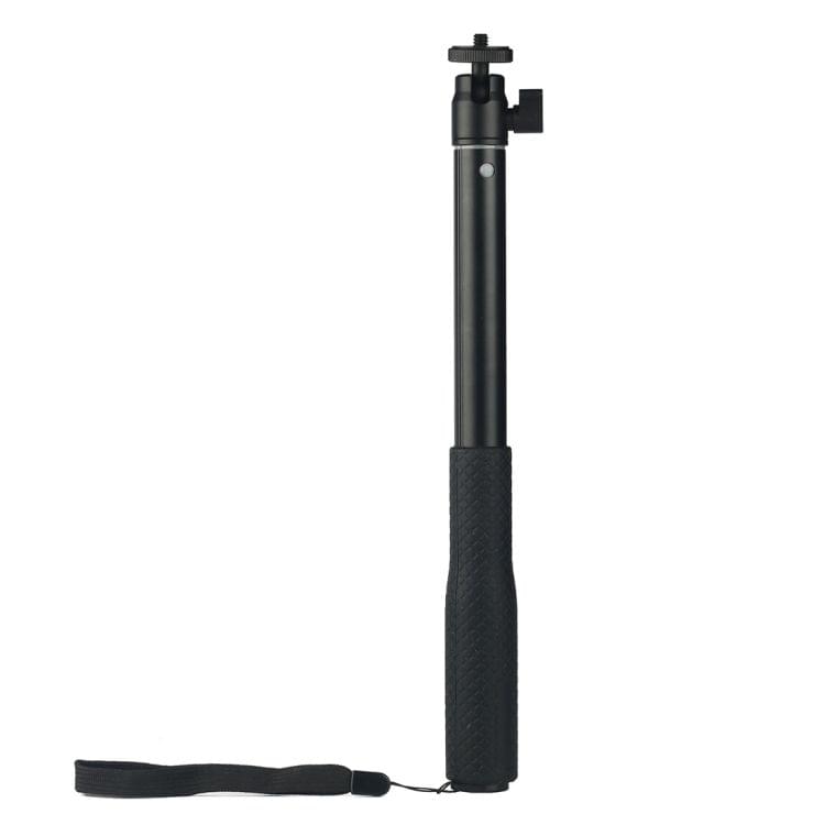 Handheld Gimbal Aluminum Alloy Extension Rod Tube Selfie Stick with Ball Head, Length: 30-90cm (Black)