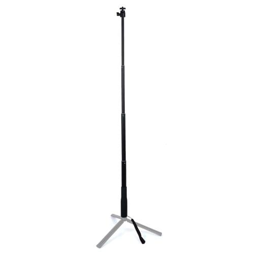 Handheld Gimbal Aluminum Alloy Extension Rod Tube Selfie Stick with Ball Head, Length: 30-90cm (Black)