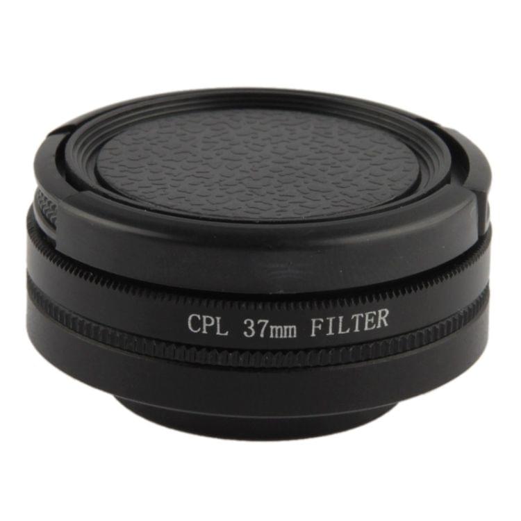 37mm CPL Filter Circular Polarizer Lens Filter with Cap for GoPro Hero 4 / 3+ / 3