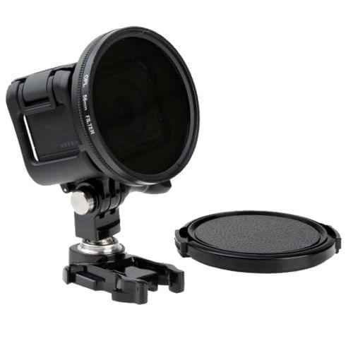 58mm Round Circle CPL Lens Filter with Cap for GoPro HERO5 Session /HERO4 Session /HERO Session