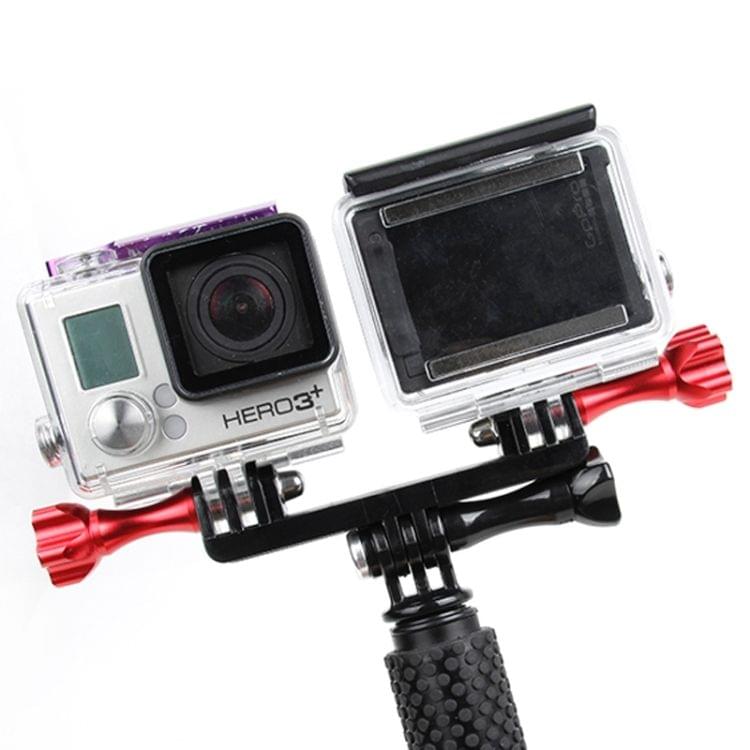 TMC HR297 Double GoPro / GoPro LED Mount for GoPro Hero4 / 3+ / 3, SJ4000, Xiaomi Yi Sport Camera