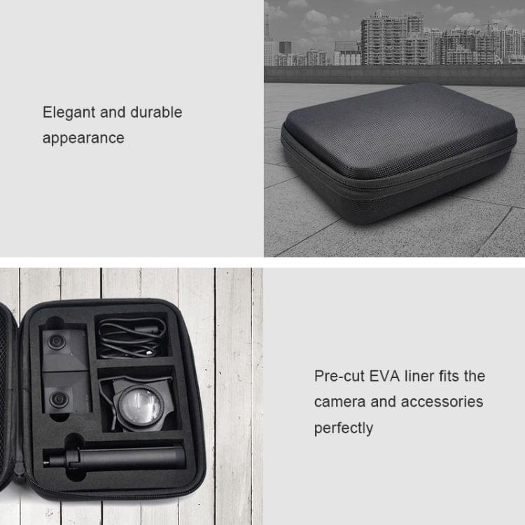 STARTRC EVA Shockproof Waterproof Portable Case for Insta360 EVO and Accessories, Size: 21.5cm x 16cm x 6cm (Black)