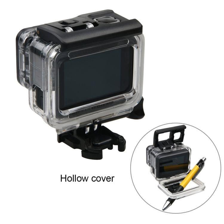 For GoPro HERO7 Black /6 /5  Skeleton Housing Protective Case + Hollow Back Cover with Buckle Basic Mount & Screw