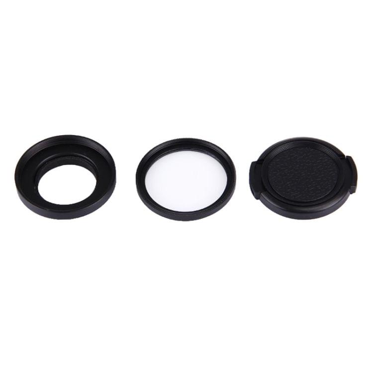 JUNESTAR for Xiaomi Xiaoyi Yi II 4K Sport Action Camera Proffesional 37mm UV Filter + Lens Protective Cap