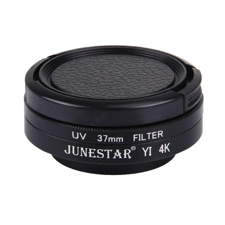 JUNESTAR for Xiaomi Xiaoyi Yi II 4K Sport Action Camera Proffesional 37mm UV Filter + Lens Protective Cap