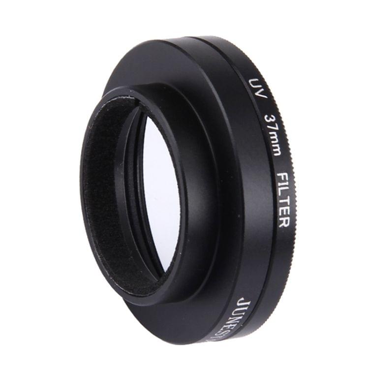 JUNESTAR for Xiaomi Xiaoyi Yi II 4K Sport Action Camera Proffesional 37mm UV Filter + Lens Protective Cap