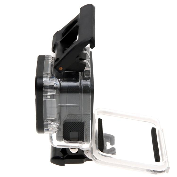 For GoPro  NEW HERO /HERO6   /5 Skeleton Housing Protective Case + Hollow Back Cover with Buckle Basic Mount & Screw, No Need to Disassemble Lens