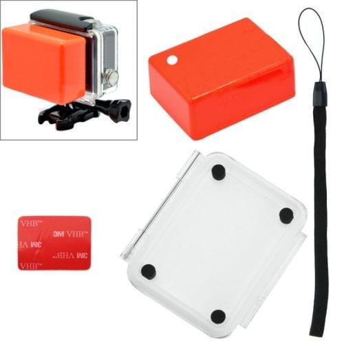 Floaty Sponge Waterproof Case Backdoor Cover with 3M Adhesive Sticker + Lanyard for SJ4000 / SJ5000 / SJ6000