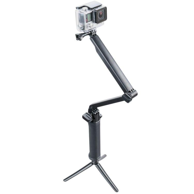 3-Way Multi Function Extendable Monopod Tripod Folding Rotating Arm Camera Handle for GoPro HERO5 Session /5 /4 Session /4 /3+ /3 /2 /1, Xiaoyi Sport Cameras