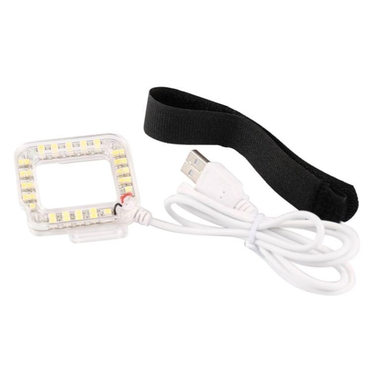 USB Lens Ring LED Flash Light Shooting Night for GoPro HERO4 / 3+