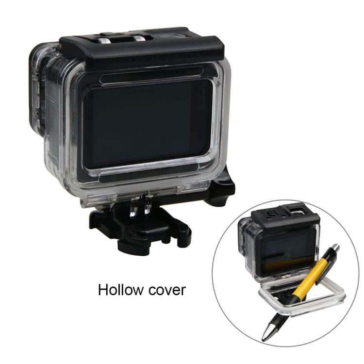 For GoPro  NEW HERO /HERO6   /5 Waterproof Housing Protective Case + Hollow Back Cover with Buckle Basic Mount & Screw