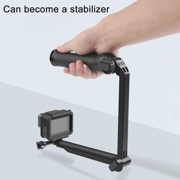 3-Way Monopod + Tripod + Grip Super Portable Magic Mount Selfie Stick for GoPro Hero4 / 3+ / 3 / 2 / SJ4000, Length of Extension: 20-62cm