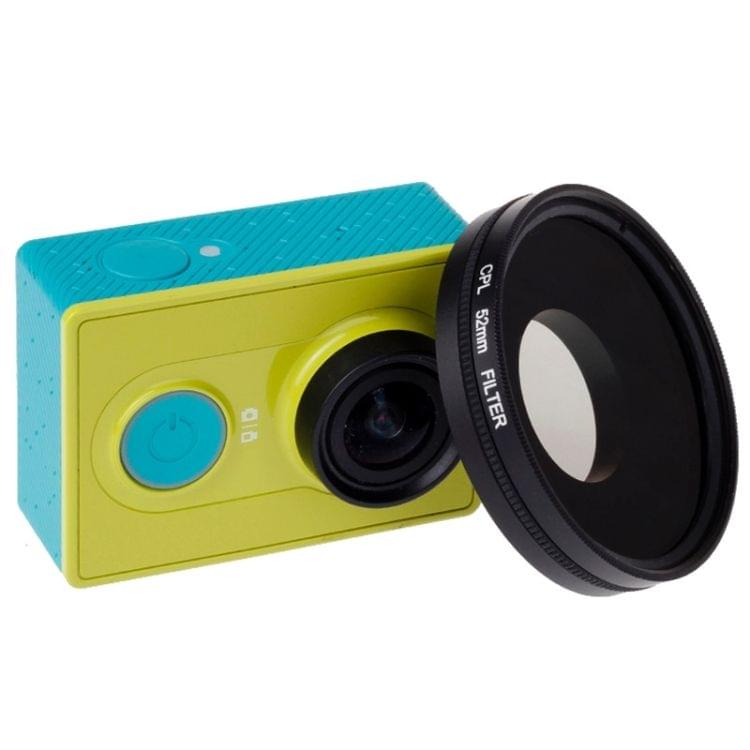 52mm CPL Filter Circular Polarizer Lens Filter with Cap for Xiaomi Xiaoyi 4K+ / 4K, Xiaoyi Lite, Xiaoyi  Sport Camera
