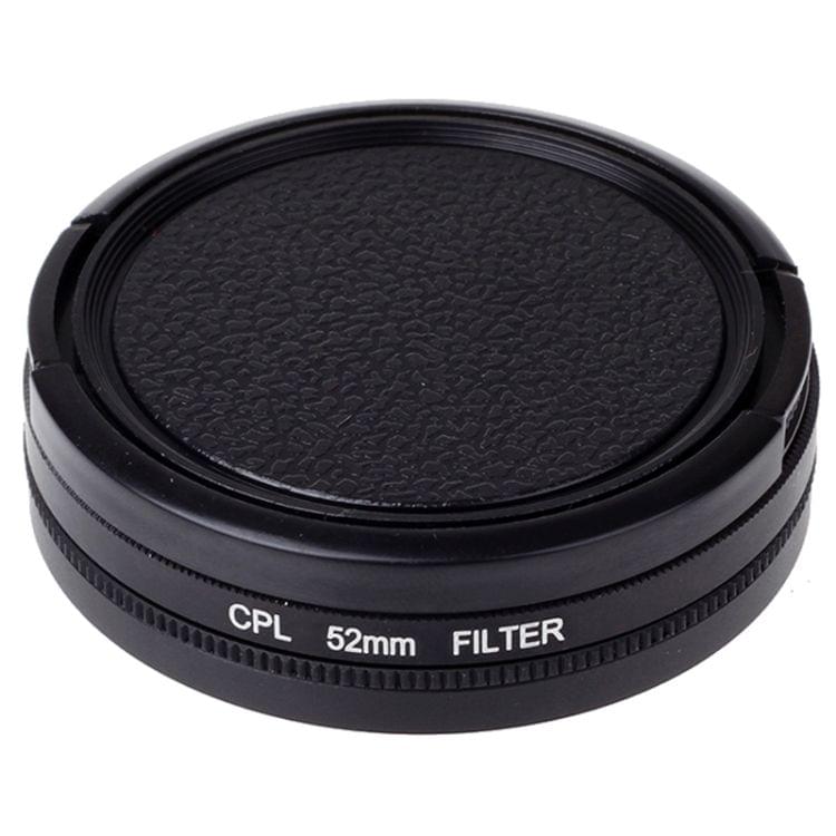 52mm CPL Filter Circular Polarizer Lens Filter with Cap for Xiaomi Xiaoyi 4K+ / 4K, Xiaoyi Lite, Xiaoyi  Sport Camera