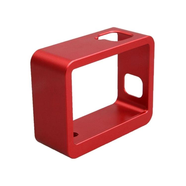 Aluminum Alloy Border Frame Mount Protective Housing Case Cover for GoPro HERO6 Black / HERO5 Black / HERO7 Black (Red)