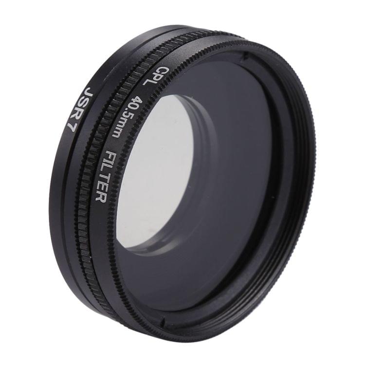 JSR-2057 4 in 1 40.5mm UV + CPL Lens Filter Kits with Ring Adapter + Lens Cover for SJCAM SJ7