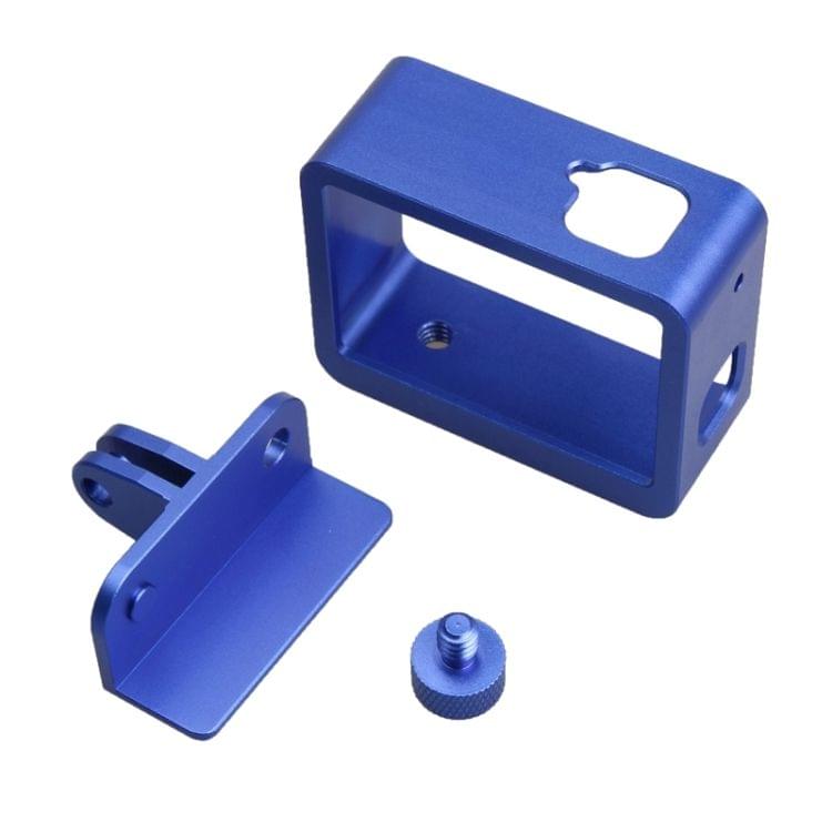 Aluminum Alloy Border Frame Mount Protective Housing Case Cover for GoPro HERO6 Black / HERO5 Black / HERO7 Black (Dark Blue)