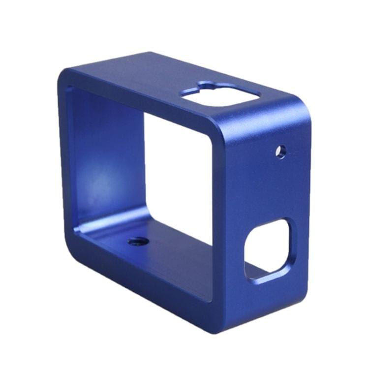 Aluminum Alloy Border Frame Mount Protective Housing Case Cover for GoPro HERO6 Black / HERO5 Black / HERO7 Black (Dark Blue)