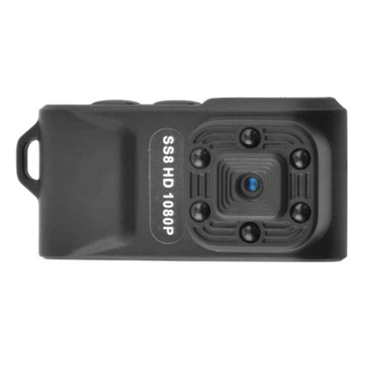 SS8 HD 1080P 30fps Ultra-Mini DV Pocket  Digital Video Recorder Camera Camcorder, Support IR Night Vision (Black)