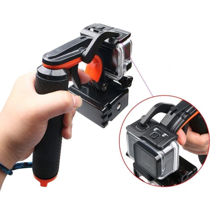 Shutter Trigger + Floating Hand Grip Diving Buoyancy Stick with Adjustable Anti-lost Strap & Screw & Wrench for GoPro  NEW HERO /HERO6   /5 Black