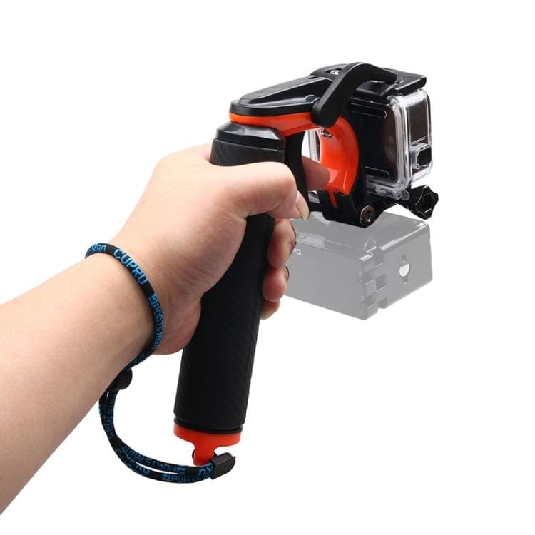 Shutter Trigger + Floating Hand Grip Diving Buoyancy Stick with Adjustable Anti-lost Strap & Screw & Wrench for GoPro  NEW HERO /HERO6   /5 Black