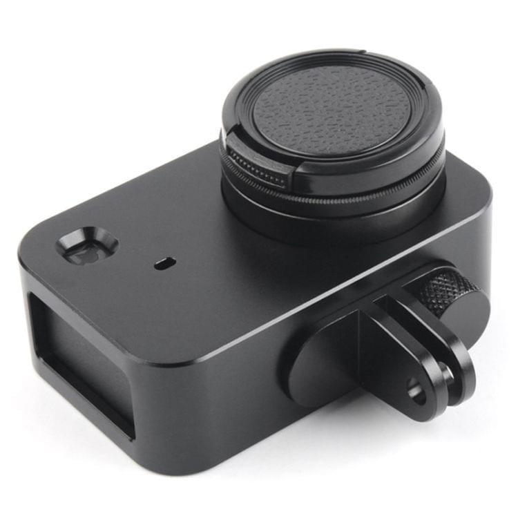 Housing Shell Aluminum Alloy Protective Cage with 37mm Filter Lens & Lens Cap & Screw for Xiaomi Mijia Small Camera (Black)