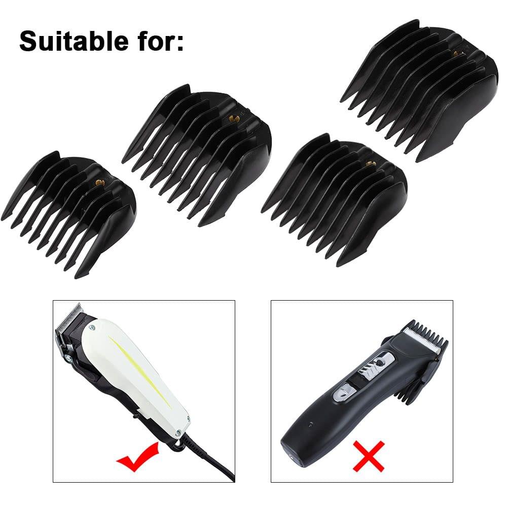 4 Sizes Hair Clipper Limit Comb Guide Attachment Set Haircutting Tools for Electric Hair Clipper Shaver