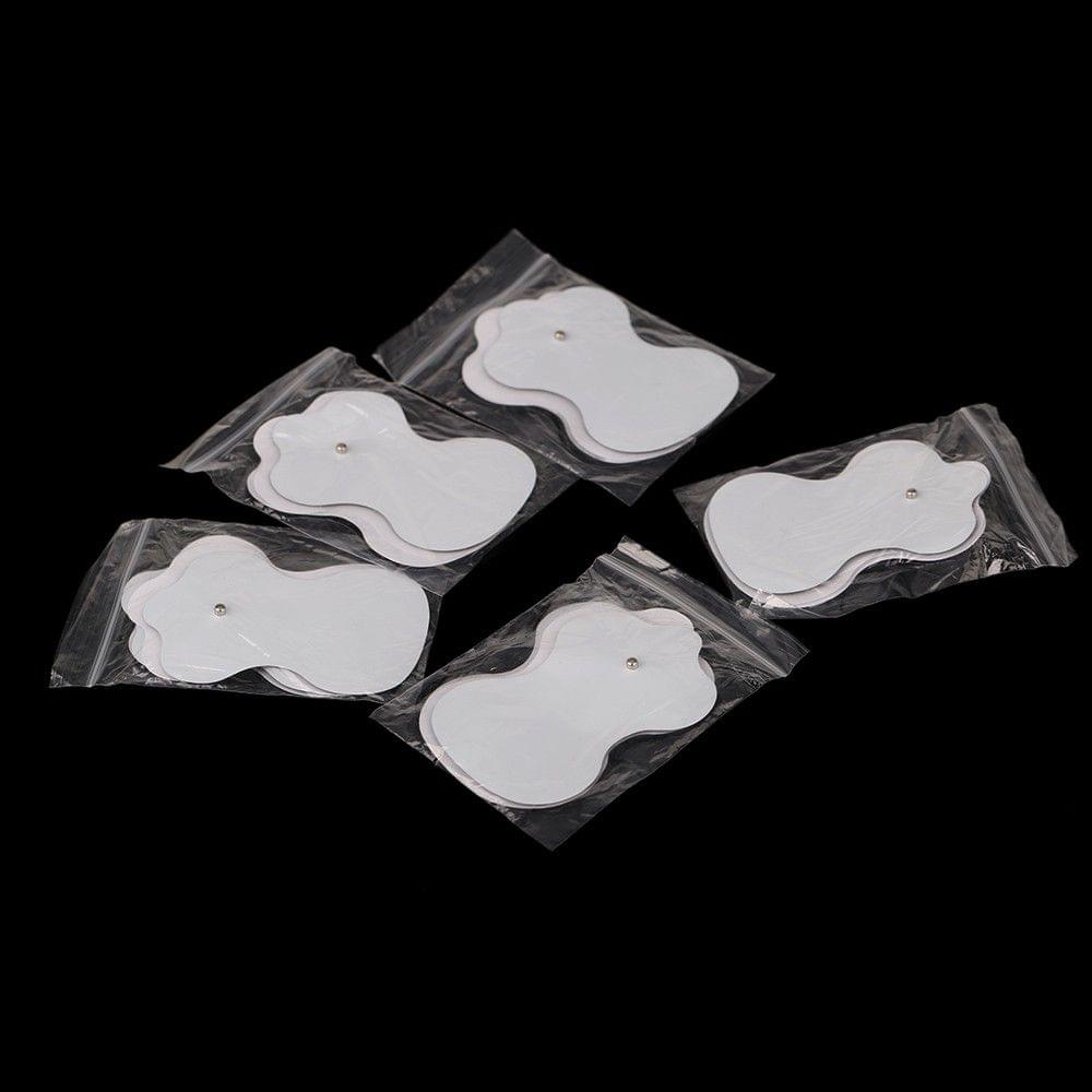 10Pcs Medium Frequency Electrode Pads Snap-on Replacement for Electronic Cervical Vertebra Physiotherapy Massager Digital TENS Therapy Machine