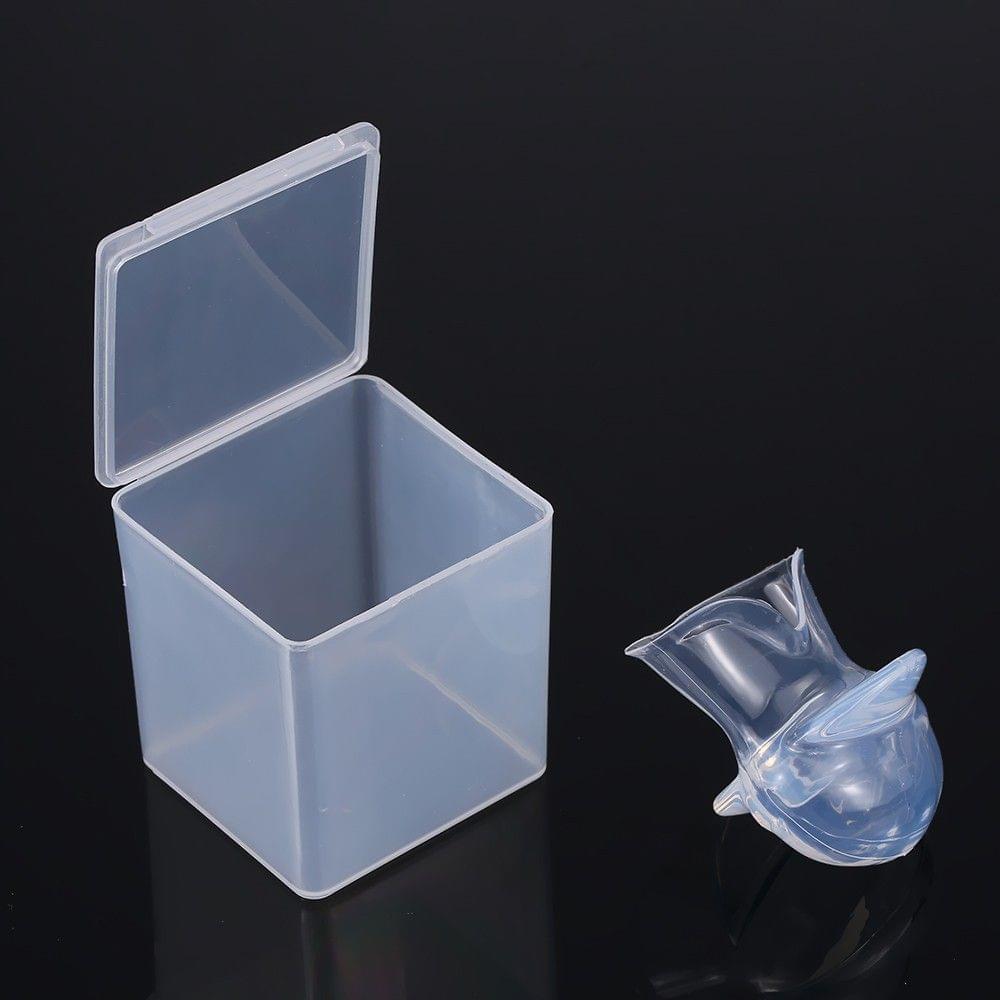 Mouth Type Anti Snoring Tongue Device Transparent Clear Silicone Tongue Tube