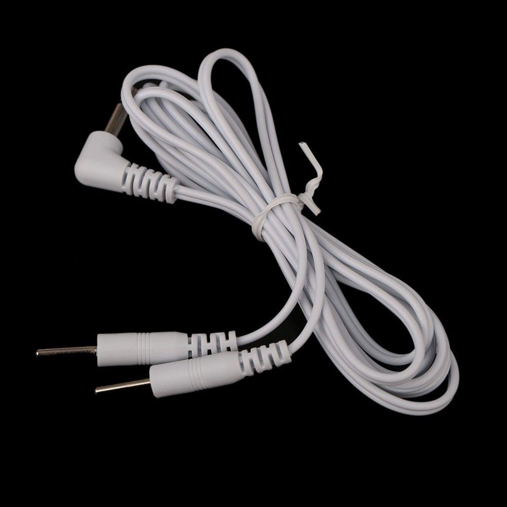 2 Pins Lead Wires Connecting Cables for Electrode Pad Digital TENS Therapy Massager 3.5mm Plug