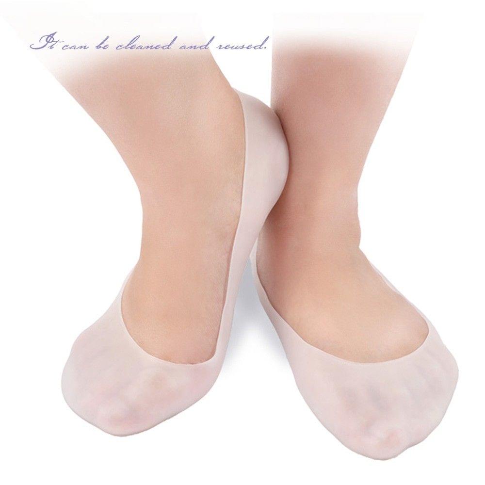 1Pair Footful Full Length Silicone Gel Moisturizing Sock Foot Care Protector Treatment Massager