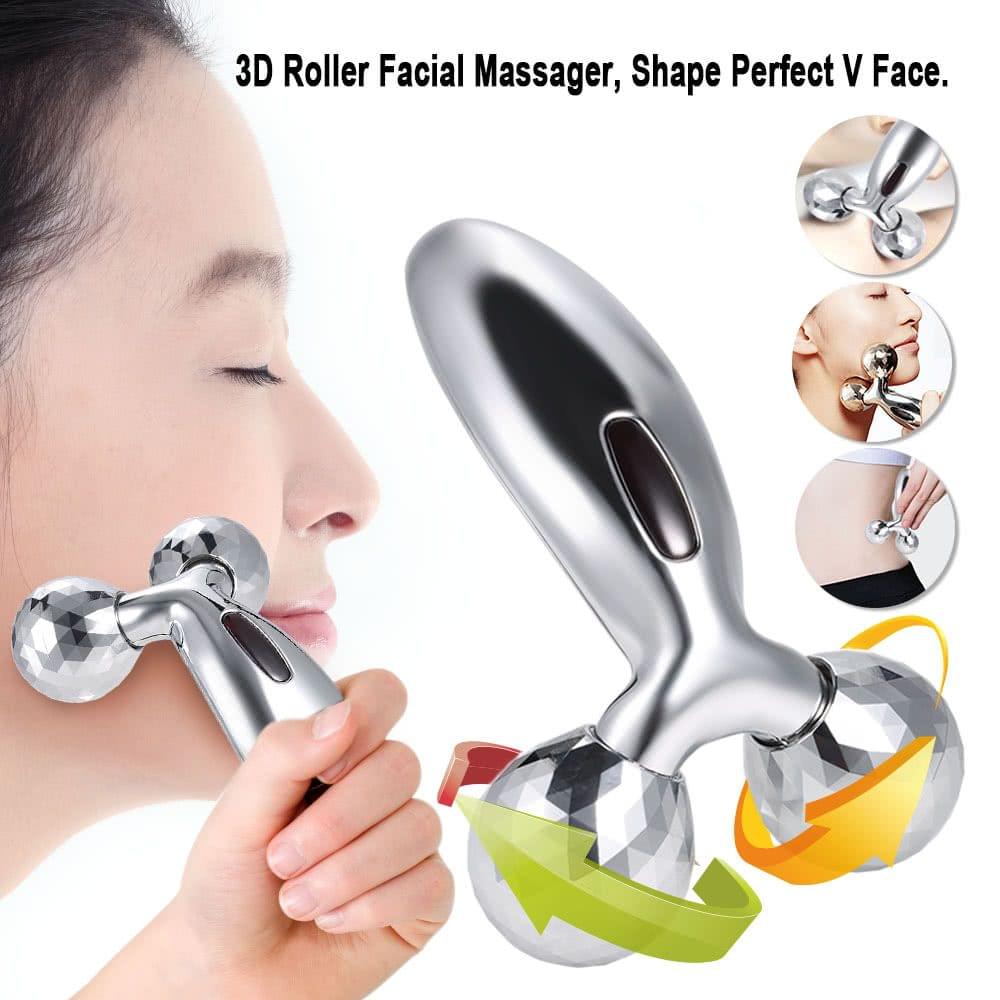 3D Roller Massage Thin Face Massage Roller Machine V Face Slimming Lifting Body Relaxation Tool Double Chin Remover Muscle Massage Ball