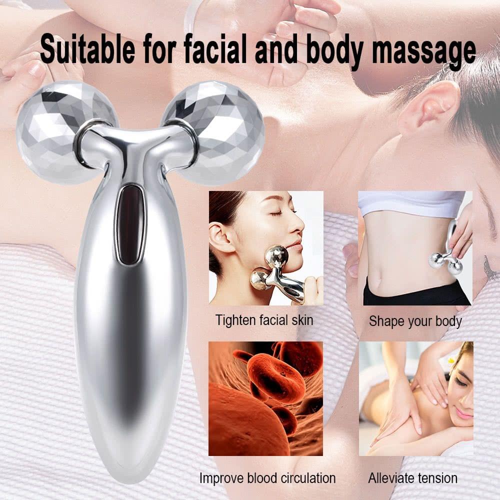 3D Roller Massage Thin Face Massage Roller Machine V Face Slimming Lifting Body Relaxation Tool Double Chin Remover Muscle Massage Ball