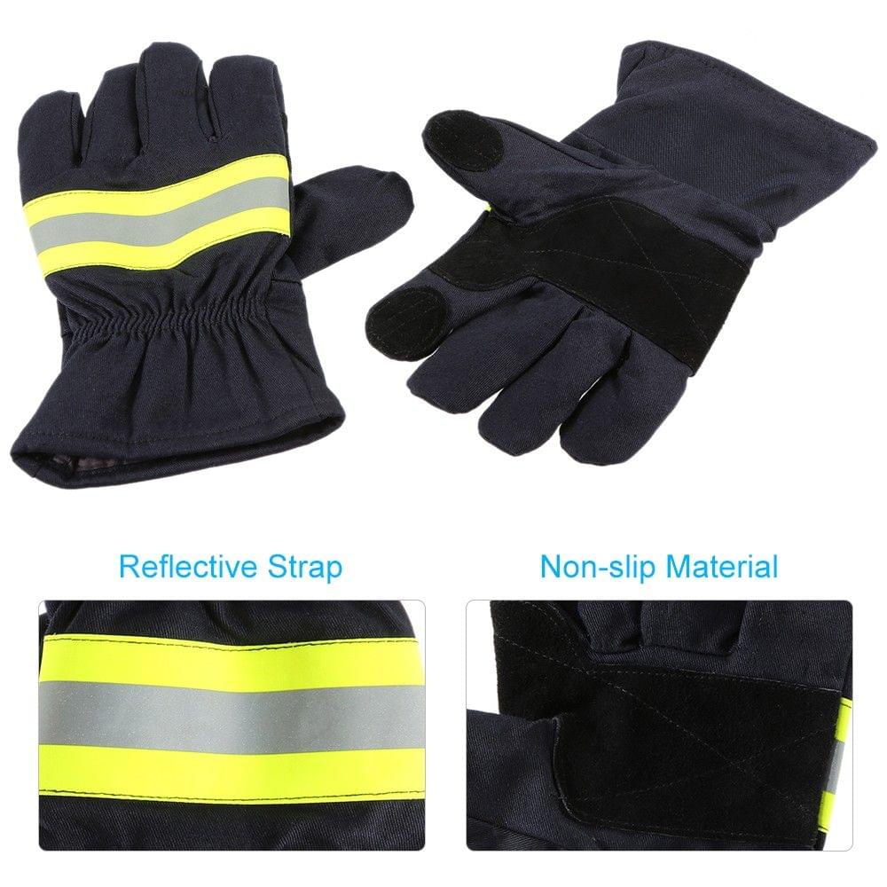 Fire Protective Gloves Anti-fire Equipment Fire Proof Waterproof Heat -Resistant Flame-retardant Gloves With Reflective Strap