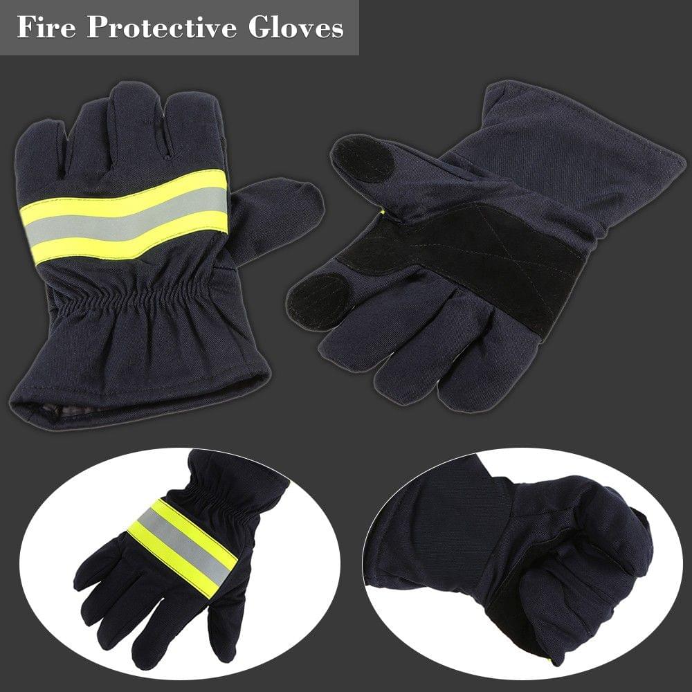 Fire Protective Gloves Anti-fire Equipment Fire Proof Waterproof Heat -Resistant Flame-retardant Gloves With Reflective Strap
