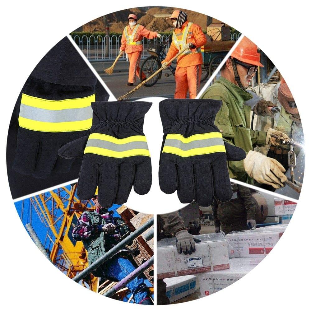 Fire Protective Gloves Anti-fire Equipment Fire Proof Waterproof Heat -Resistant Flame-retardant Gloves With Reflective Strap