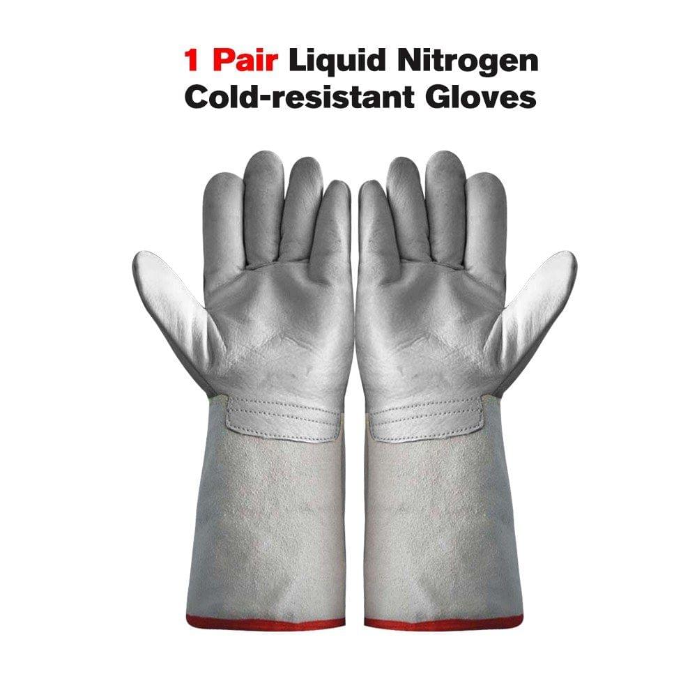 Pair of Low Temperature Liquid Nitrogen Working Gloves