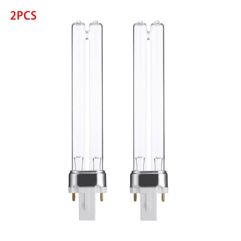 2PCS 9W G23 Base Aquarium Fish Tank UV Sterilizer Purifier Bulbs Germicidal Ultraviolet Replacement Light Bulbs