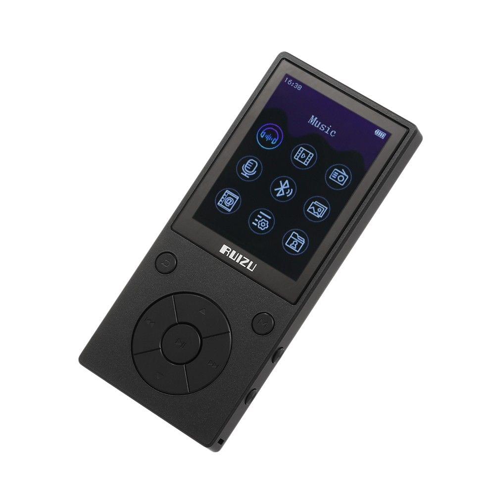 RUIZU D11 8GB MP3 MP4 Player Bluetooth Music Player FM Radio Voice Recorder TF Card Slot 3.5mm Earphone Built-in Mic Speaker Support Stopwatch Calendar Alarm Clock Pedometer