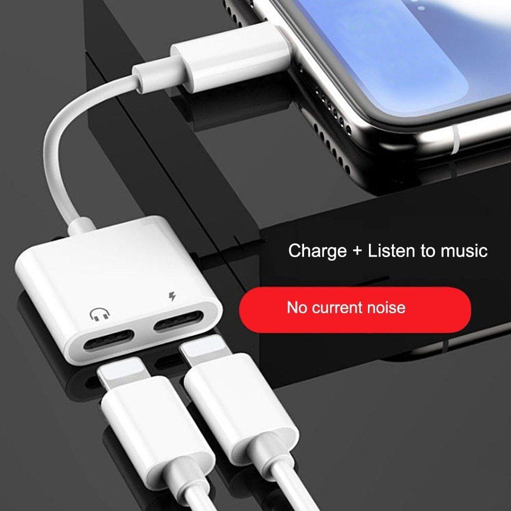 Adapter for I-Phone 7 for Dual Audio Converter for I-Phone 8 7 Plus 10 X Charger Splitter Headphone Adapters