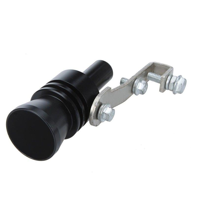 Turbo Sound Whistle Exhaust Pipe Tailpipe Blow-off Valve Aluminum Size XL Black