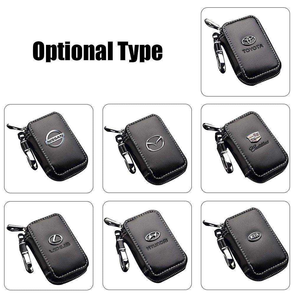 Real Leather Car Key Case Keys Cover Holder Bag