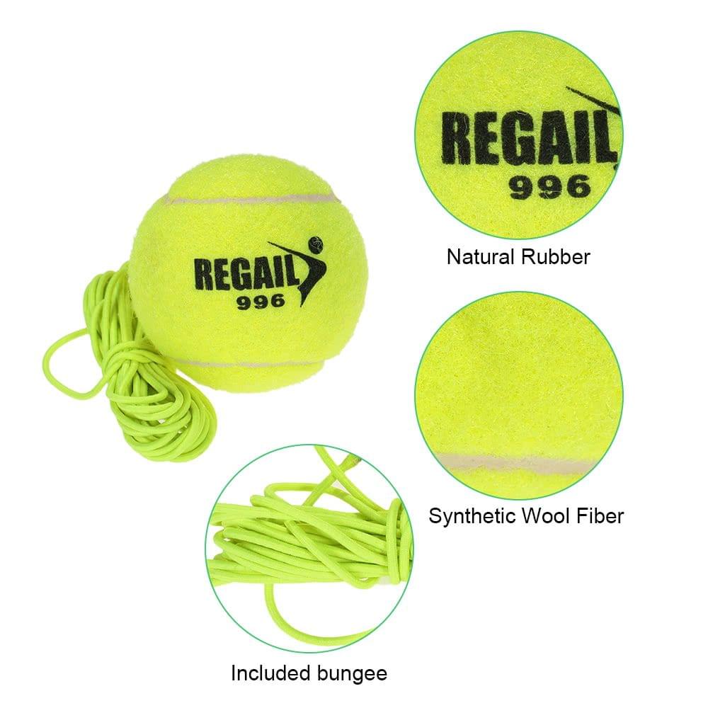 Natural Rubber Synthetic Wool Fiber Tennis Ball Dog Training Tennis Ball With String