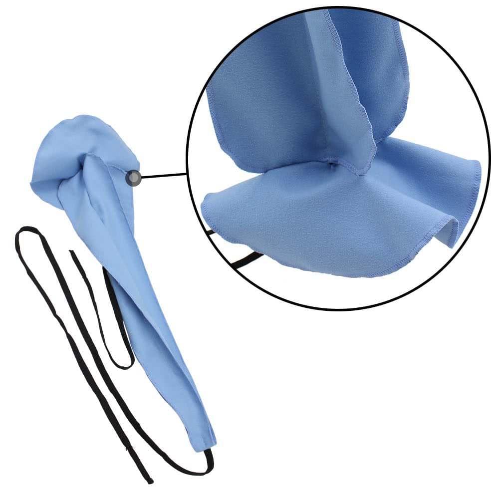 Alto Tenor Saxophone Cleaning Tool Pull Through Ultrafine Fiber Material Cloth for Sax Inside Tube Blue
