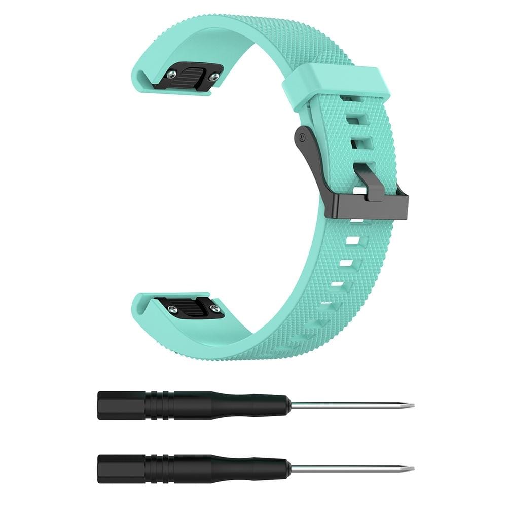For Garmin Fenix 5S  Silicone Replacement Wrist Strap Watchband (Mint Green)