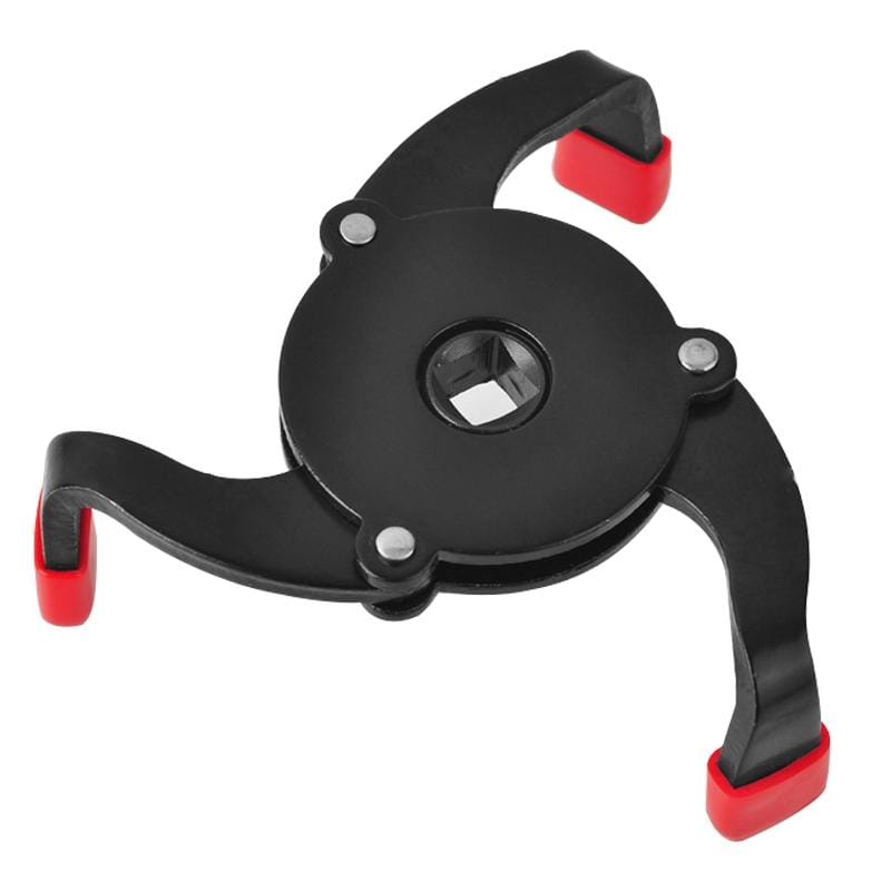 Car repair tools Oil Filter Wrench Tool with 3 Jaw Remover Tool for Cars Filter removal tool 3/8 inch interface (Orange)