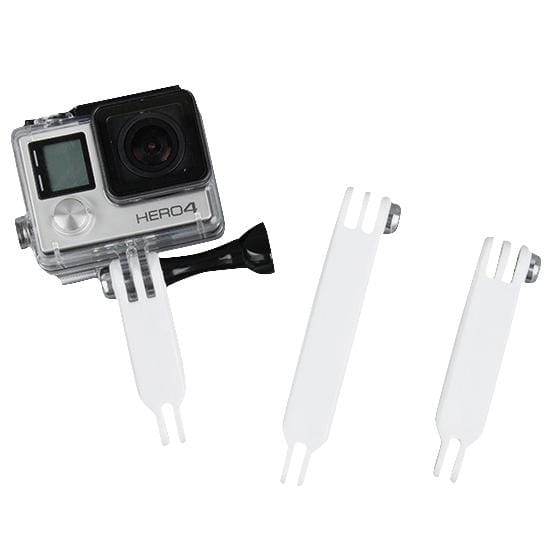 TMC HR279 3 in 1 Nylon Extension Arm Set for GoPro Hero4 / 3+ / 3 / 2 / 1 (White)